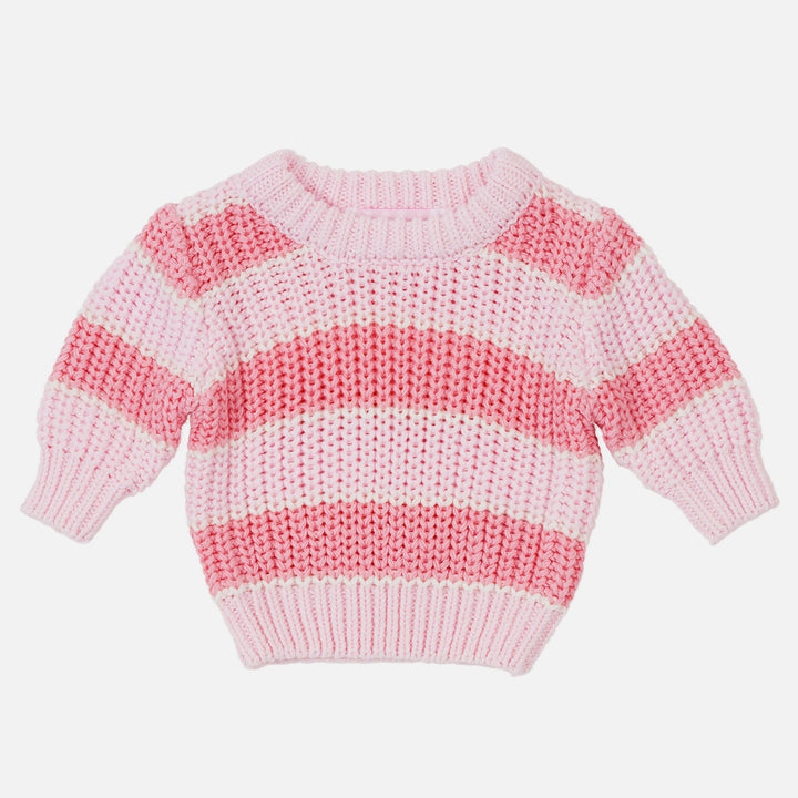 Super Chunky Knit - Ballerina Striped
