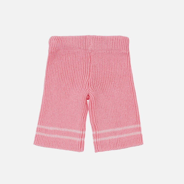 Knitted Wide Leg Pants - Blush