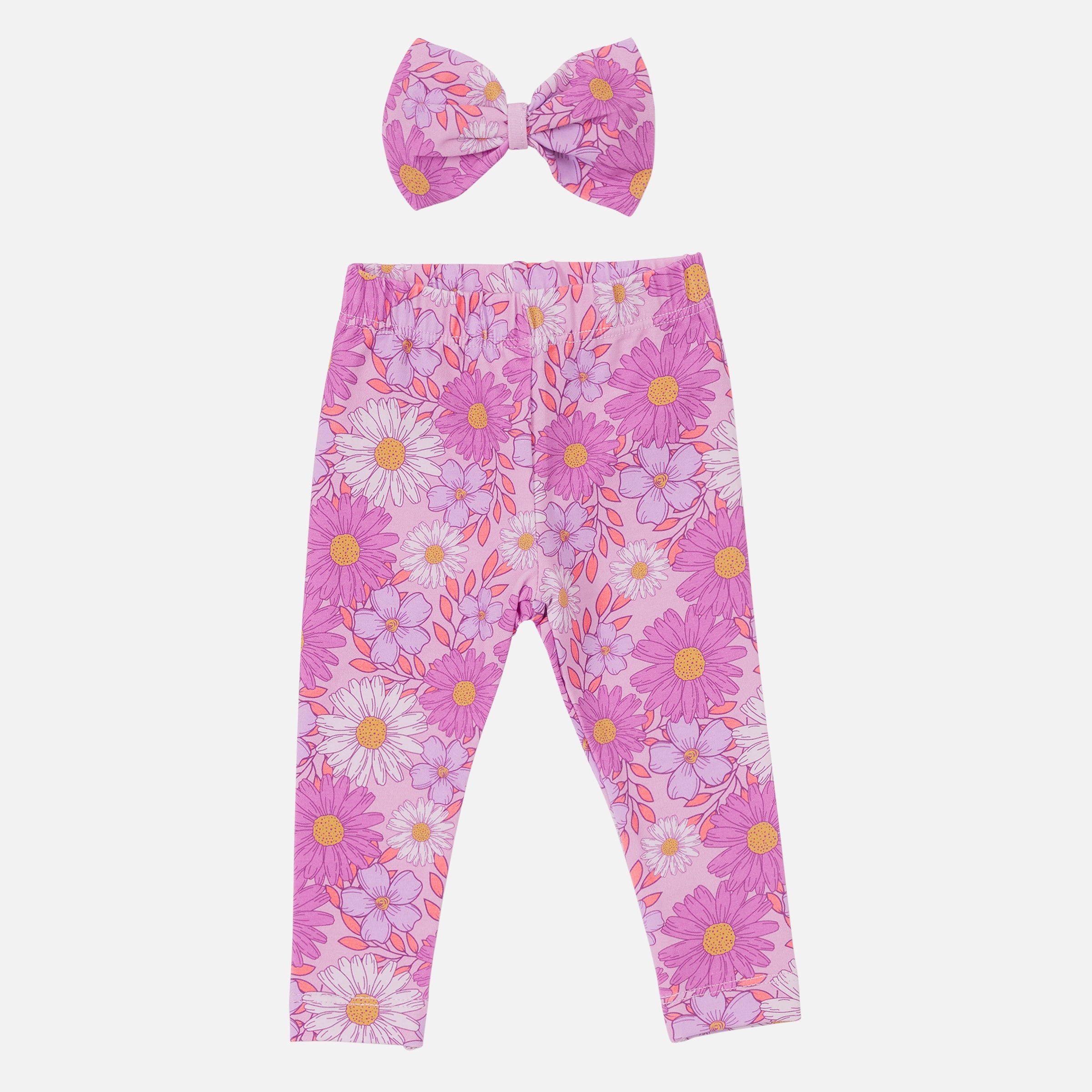 0401~Floral Chenille Leggings main image 1