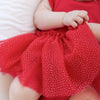 Cozy Flutter Tutu Dress - Red