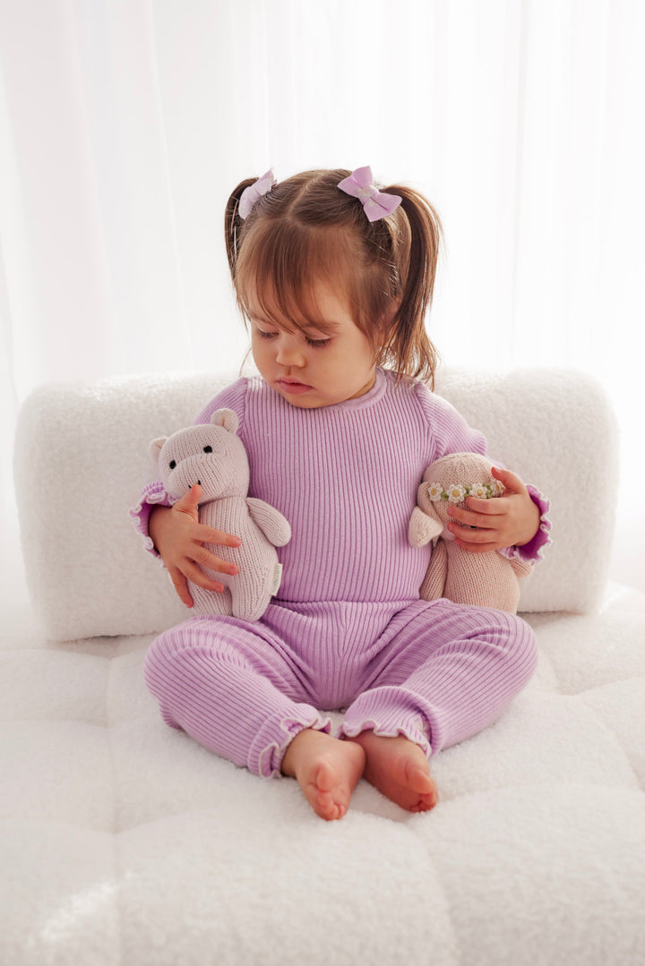 Knitted Bodysuit/Top - Orchid