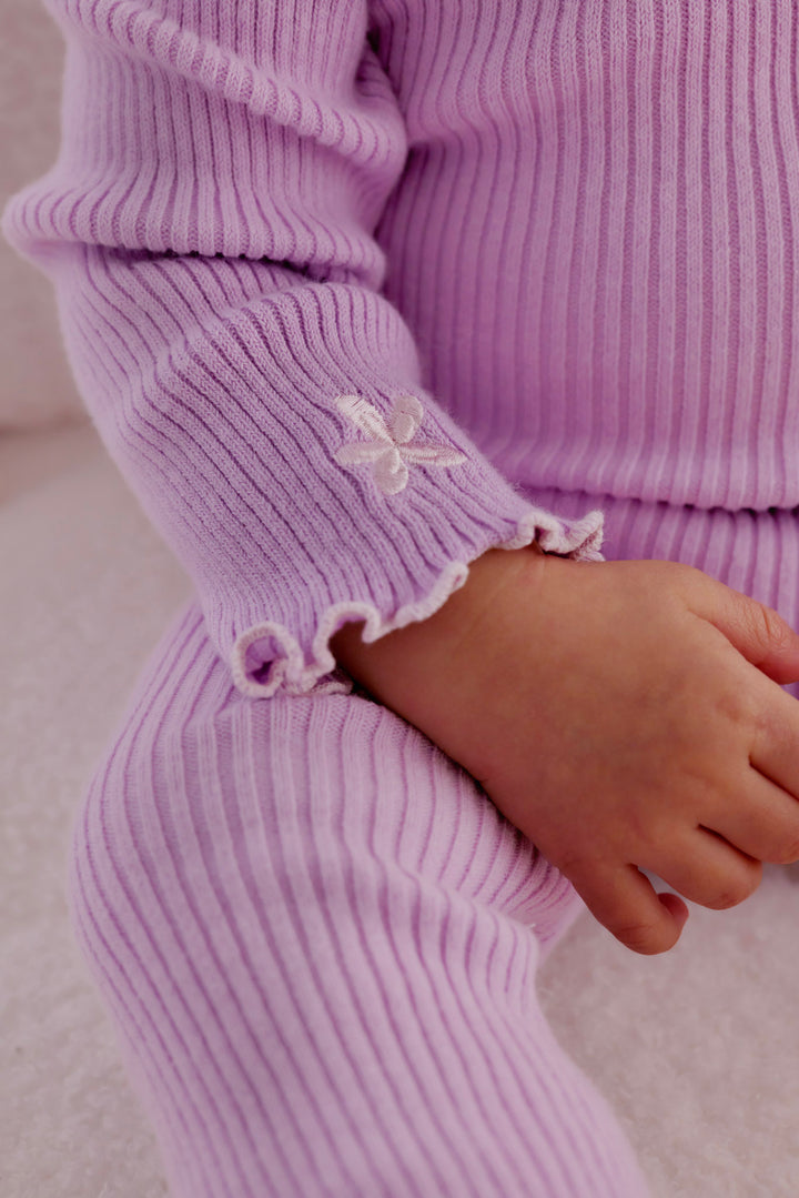 Knitted Bodysuit/Top - Orchid