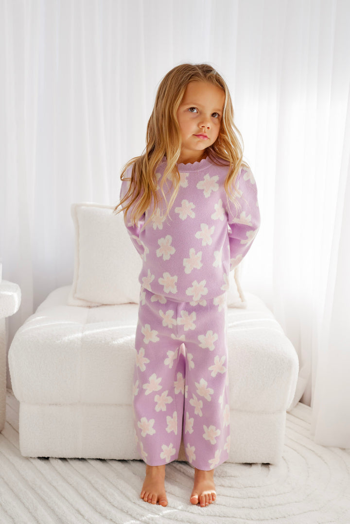 Knitted Wide Leg Pants - Lumi