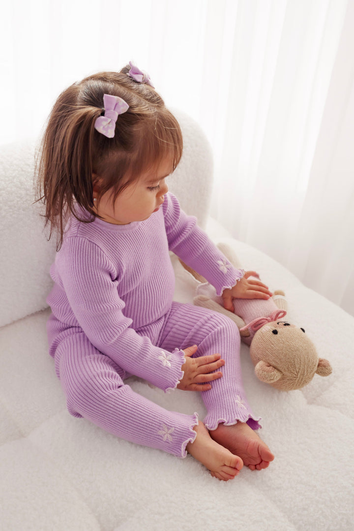 Knitted Bodysuit/Top - Orchid