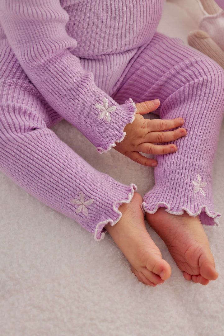 Knitted Leggings - Orchid