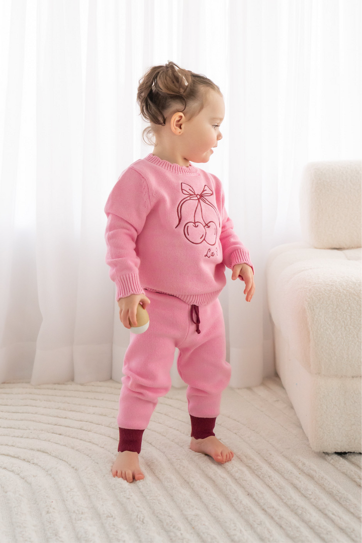 Knitted Jumper - Cherries