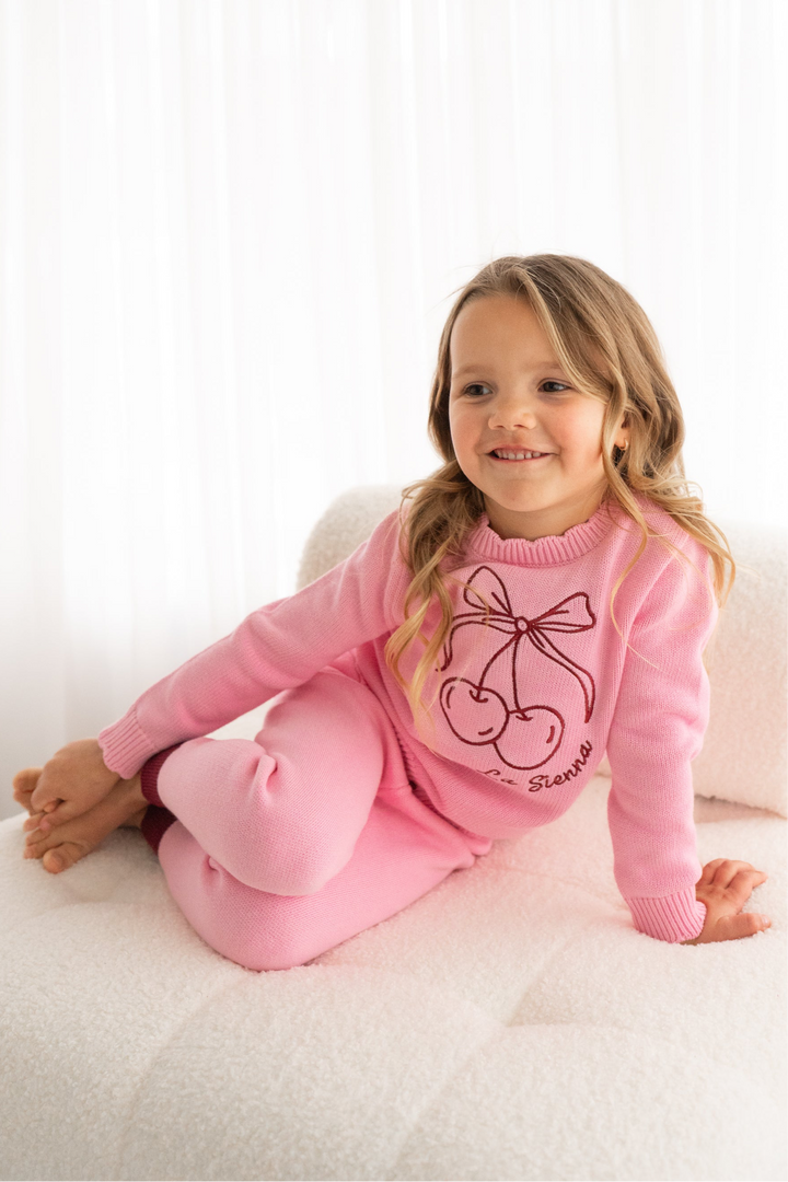 Knitted Jumper - Cherries