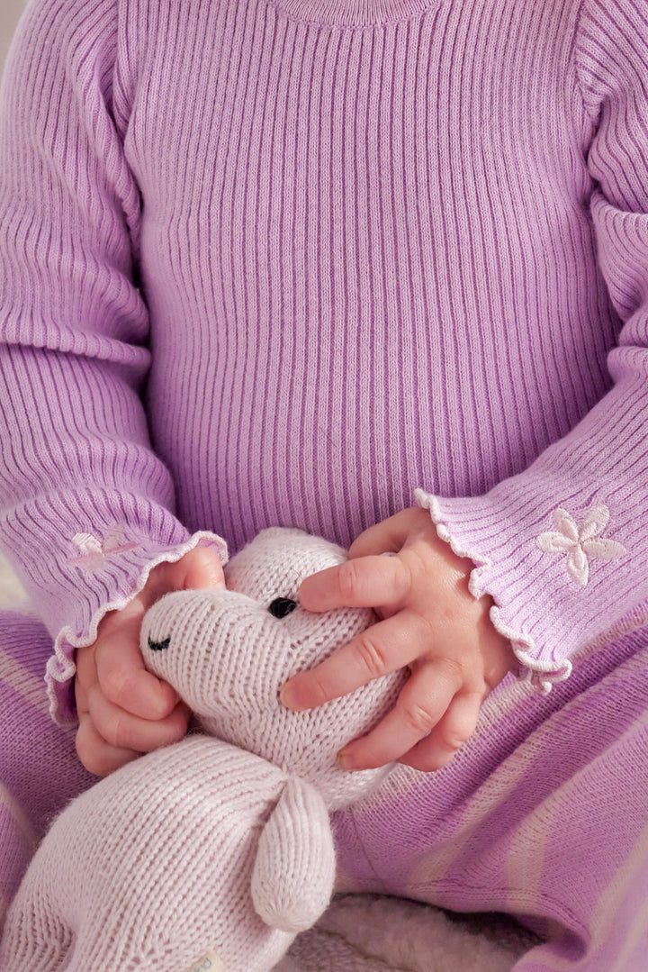 Knitted Bodysuit/Top - Orchid