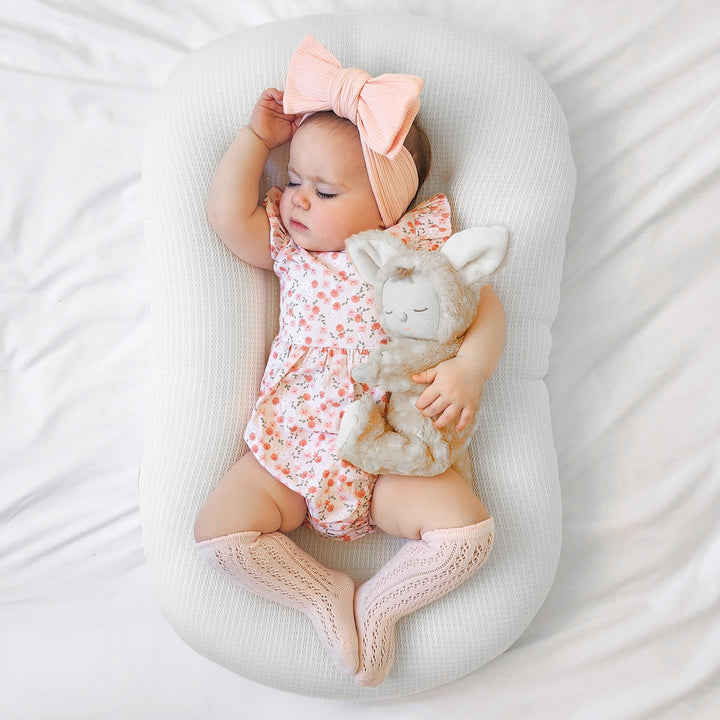 baby girl peach headwrap