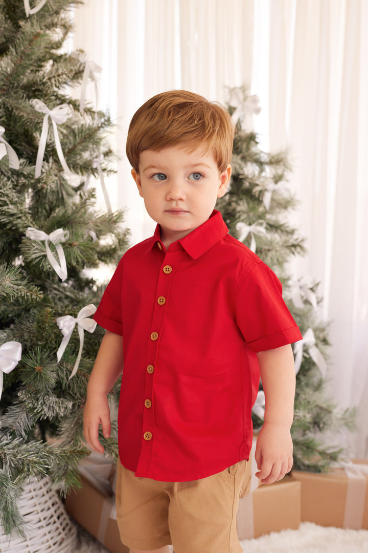 Button Up Shirt - Red