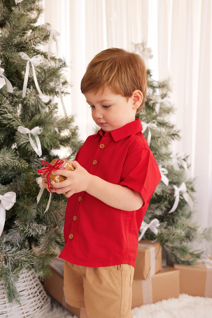 Button Up Shirt - Red