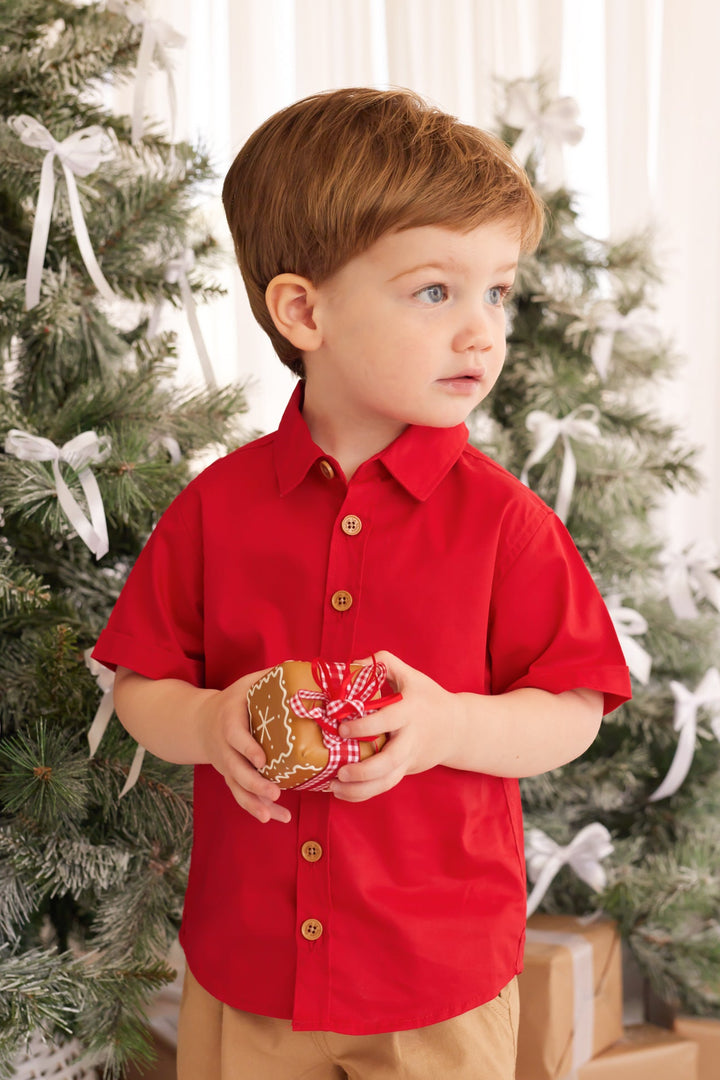 Button Up Shirt - Red