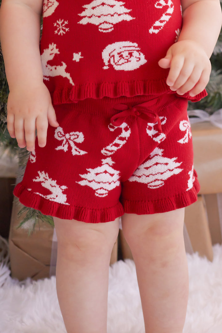 Summer Frill Shorts - Merry Little Christmas