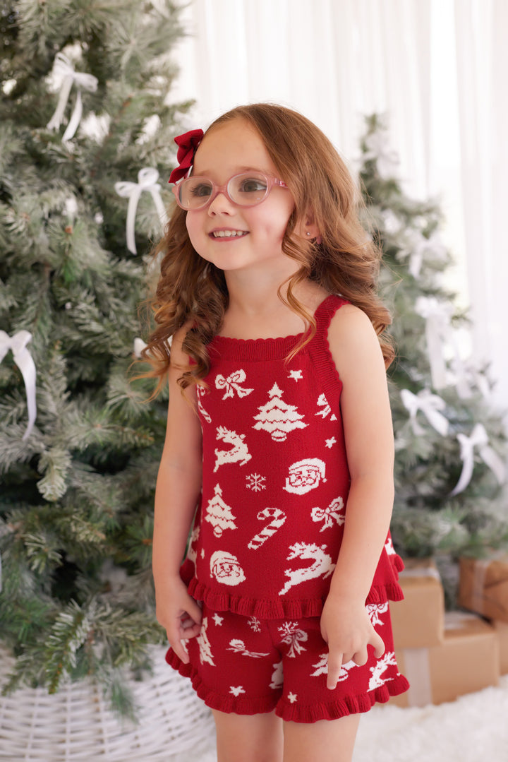 Summer Frill Shorts - Merry Little Christmas