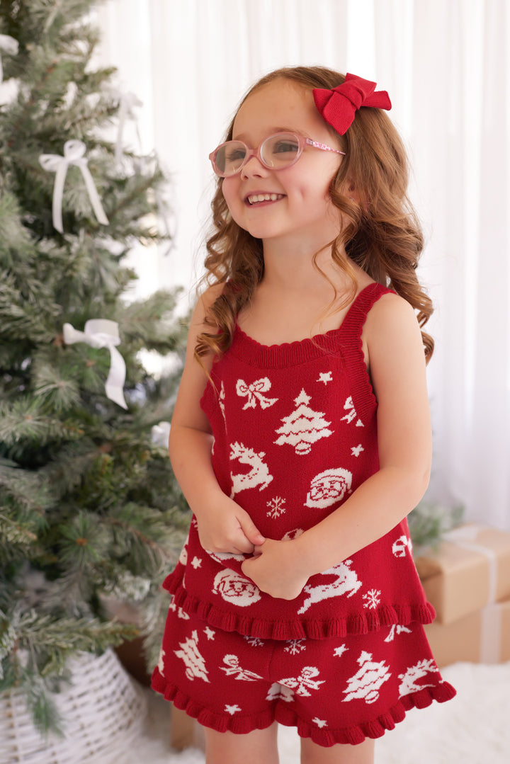 Summer Frill Shorts - Merry Little Christmas