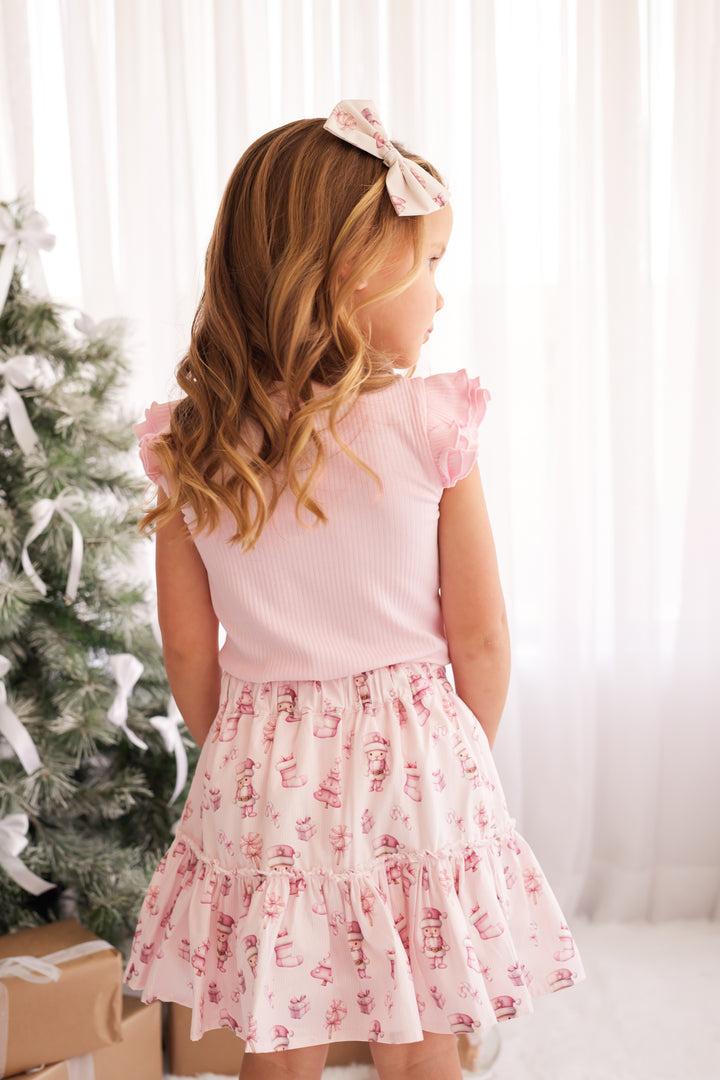 Ruffle Skirt - Pink Nutcracker