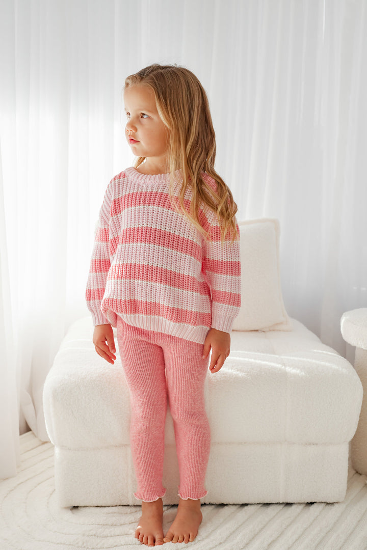 Super Chunky Knit - Ballerina Striped
