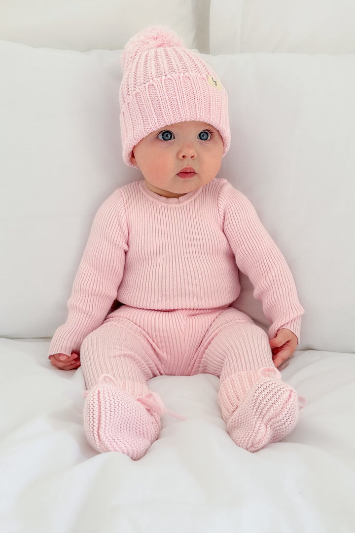 Knitted Bodysuit/Top - Ballerina Pink