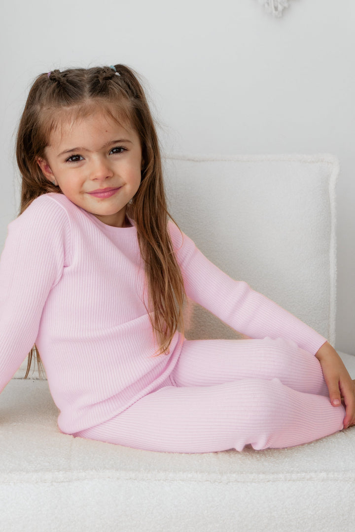 Knitted Bodysuit/Top - Ballerina Pink