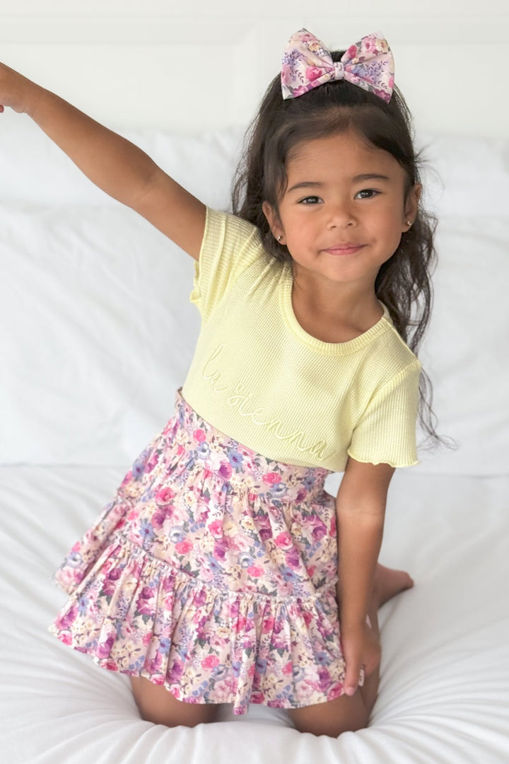 Logo Waffle Tee - Banana