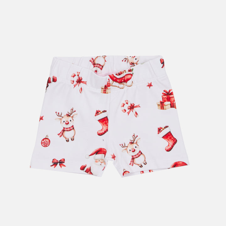 Bike Shorts - Here Comes Santa Claus