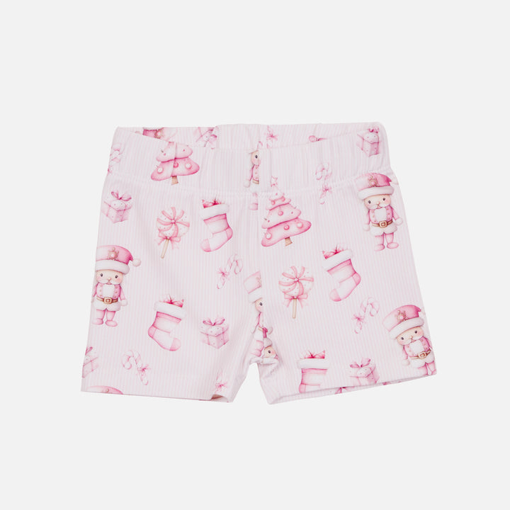 Bike Shorts - Pink Nutcracker