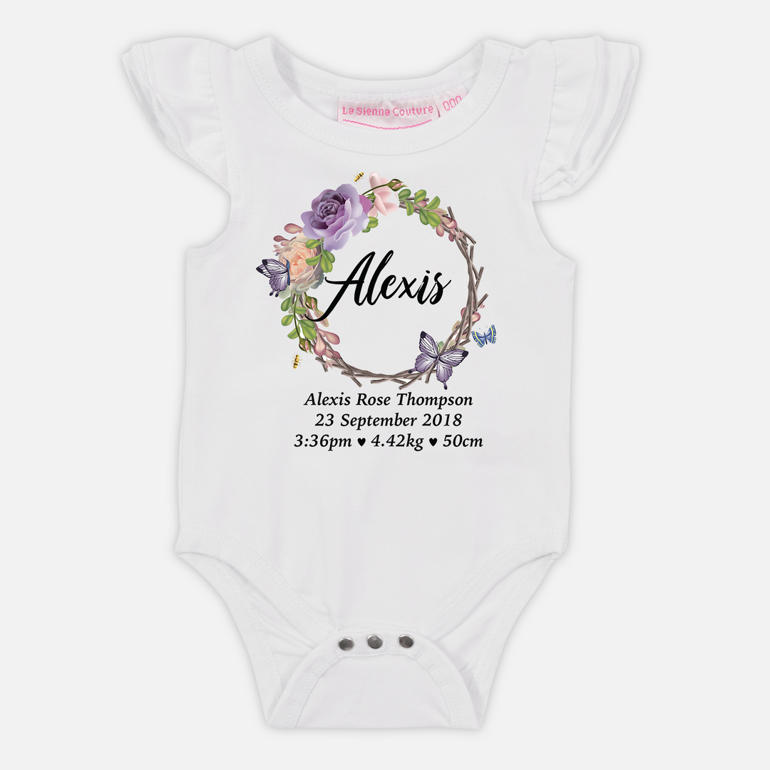 Butterfly Birth Announcement - Custom