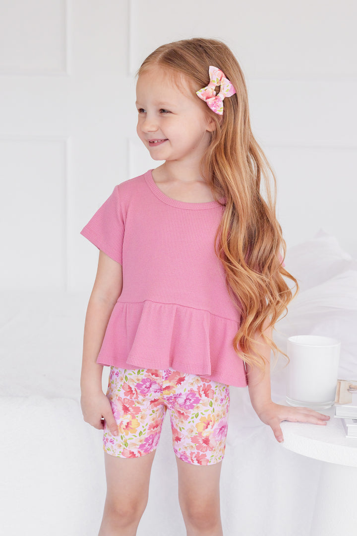 Floral Bike Shorts - Capri