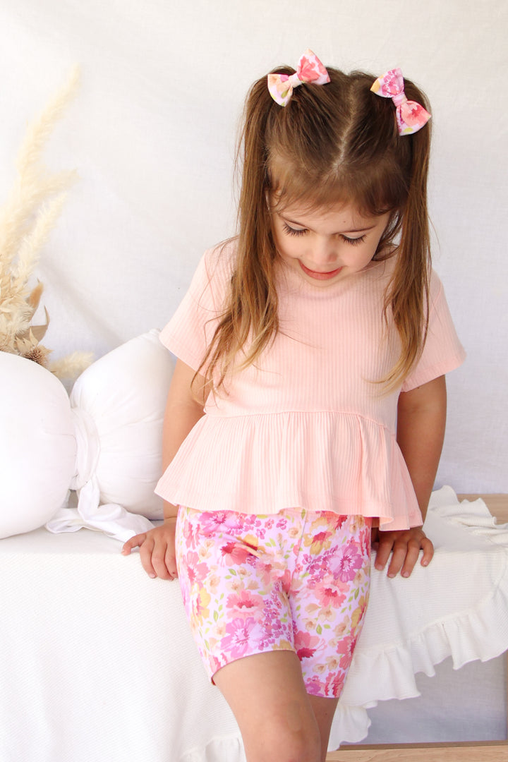 Floral Bike Shorts - Capri