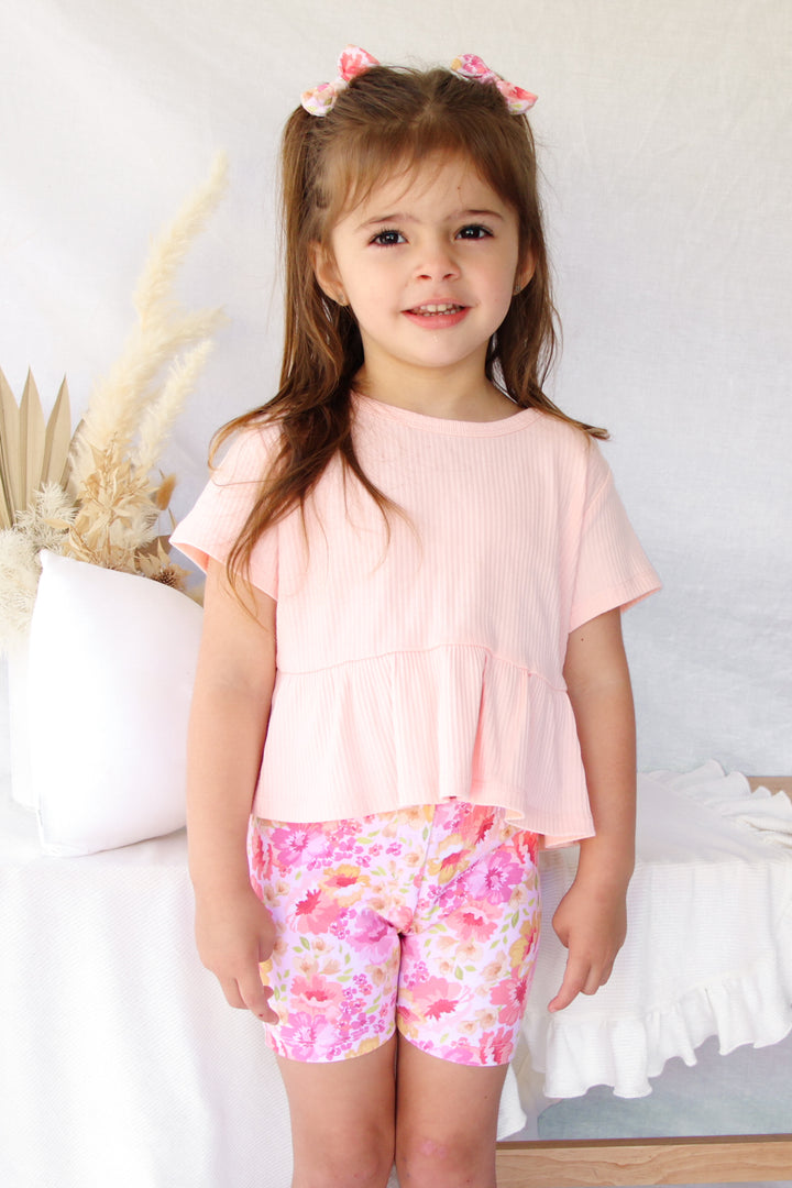 Floral Bike Shorts - Capri