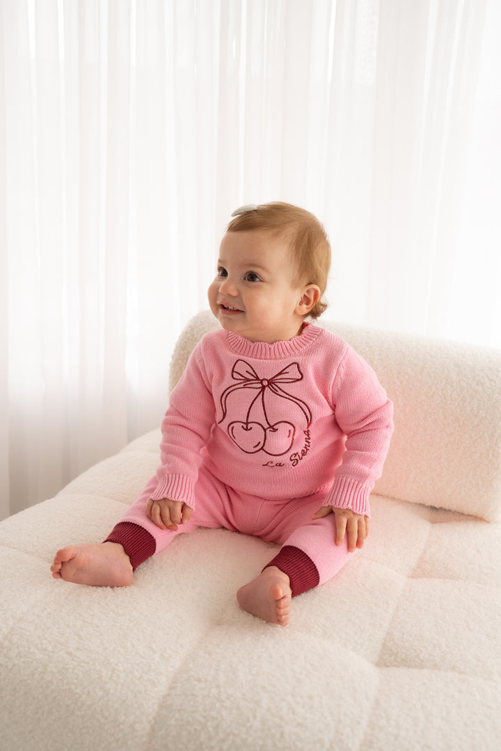 Knitted Jumper - Cherries