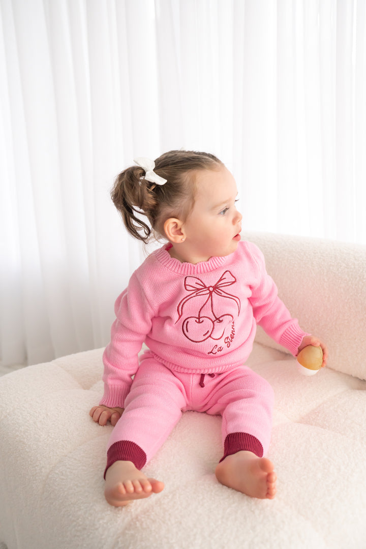 Knitted Jumper - Cherries