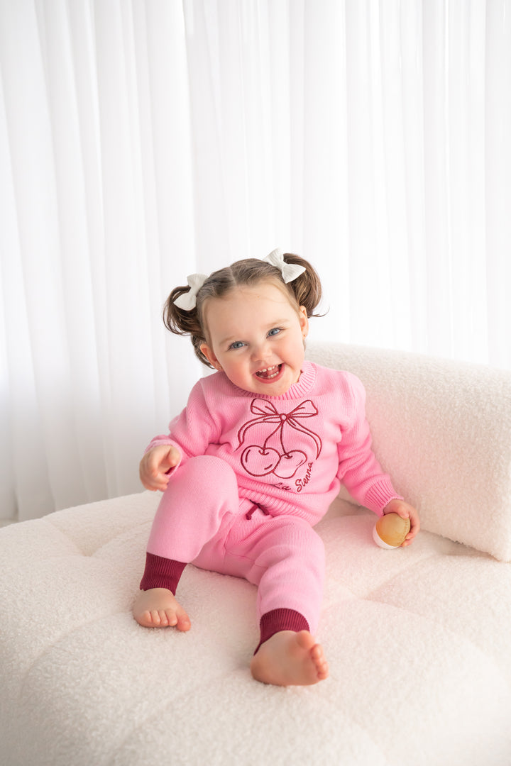 Knitted Jumper - Cherries