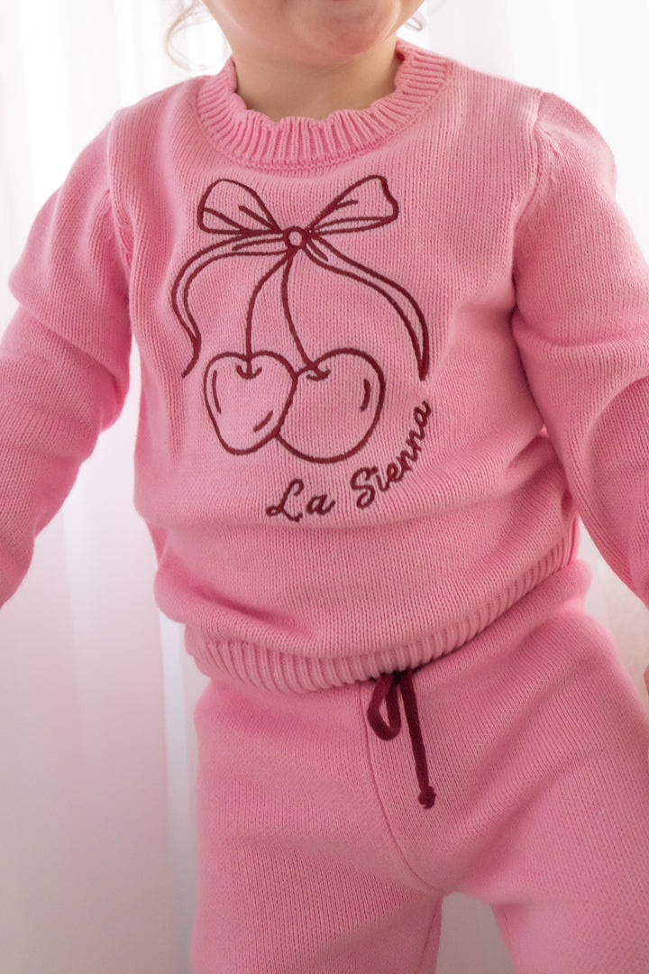 Knitted Jumper - Cherries