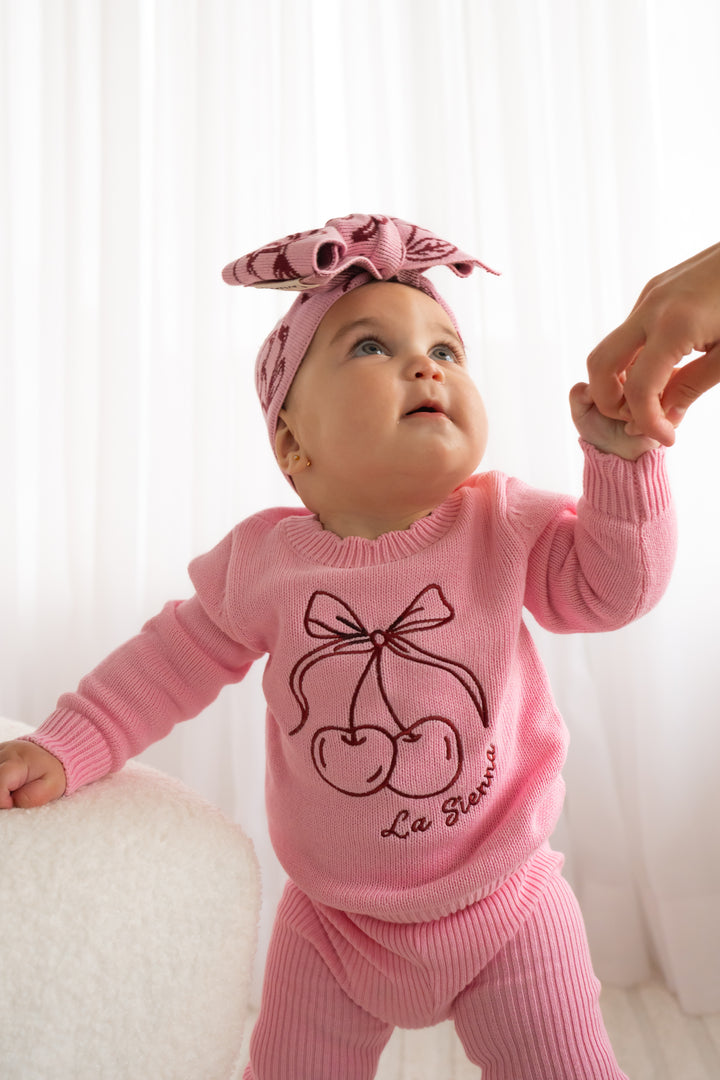 Knitted Jumper - Cherries