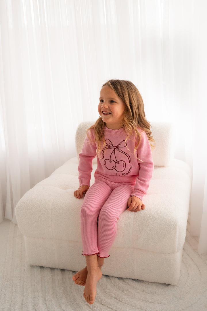 Knitted Jumper - Cherries