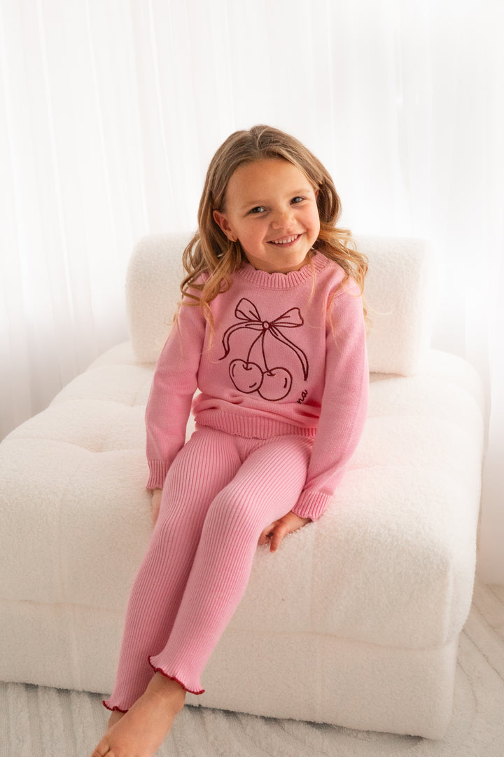 Knitted Jumper - Cherries