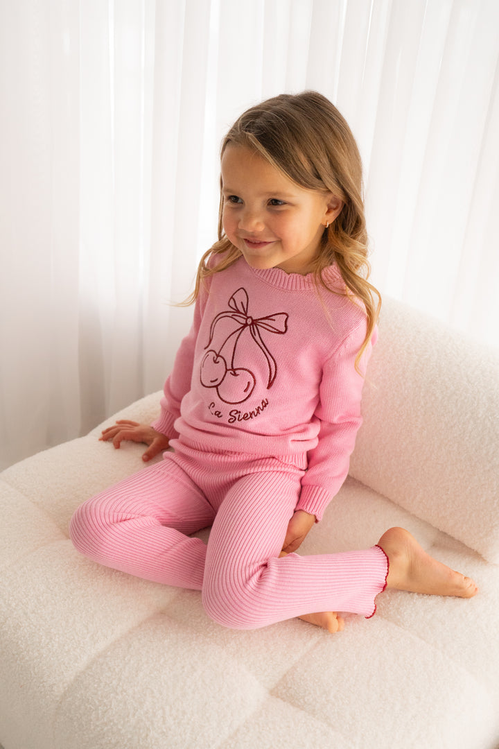 Knitted Jumper - Cherries