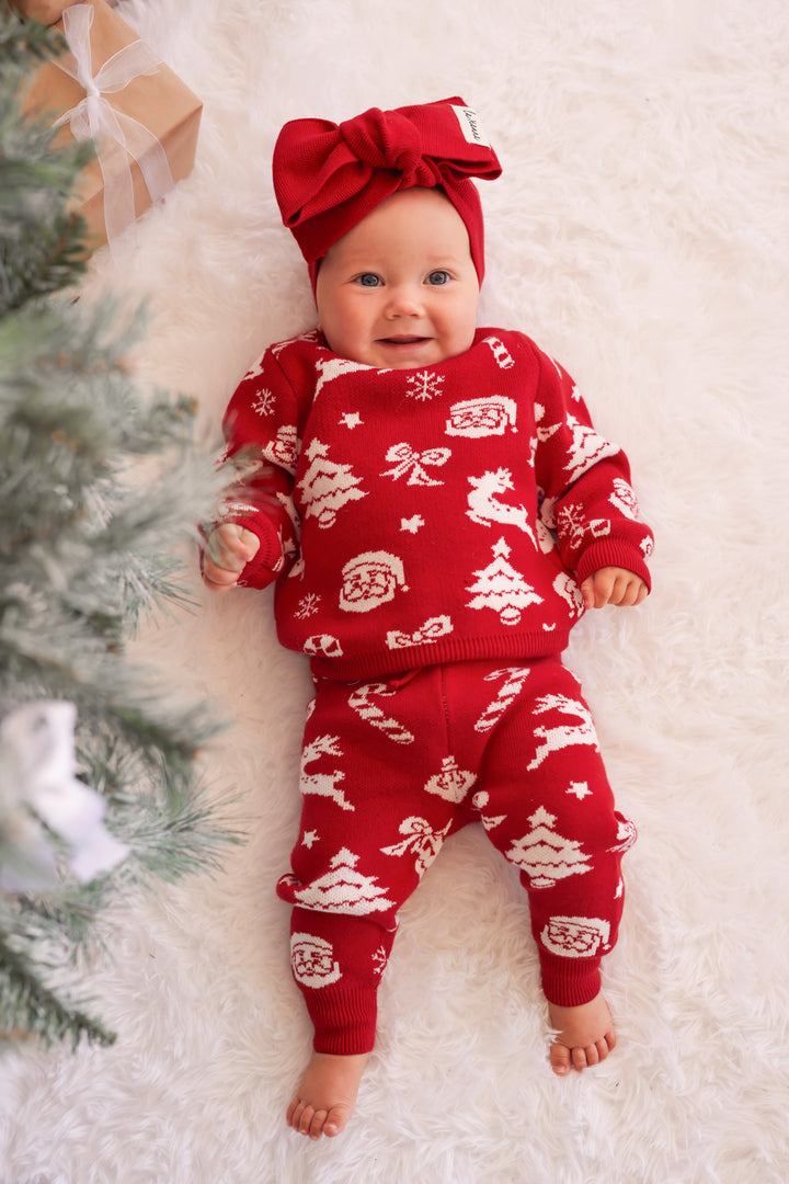 Knitted Pants - Merry Little Christmas