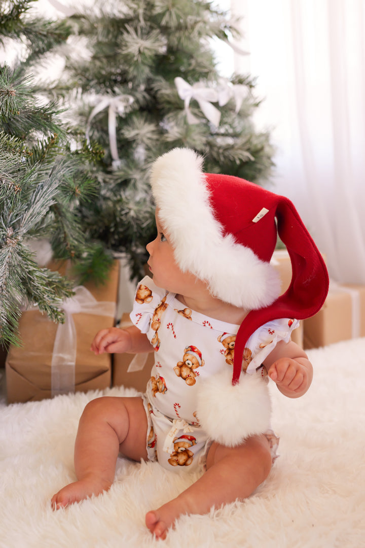 Singlet & Shorties Set - Christmas Teddy