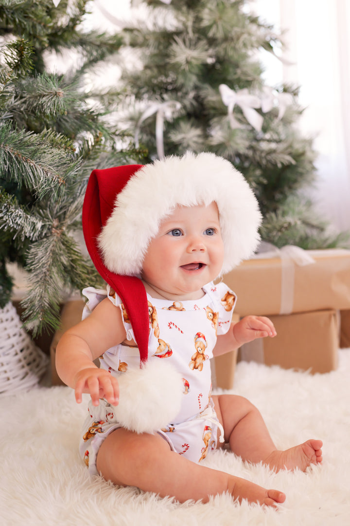 Singlet & Shorties Set - Christmas Teddy