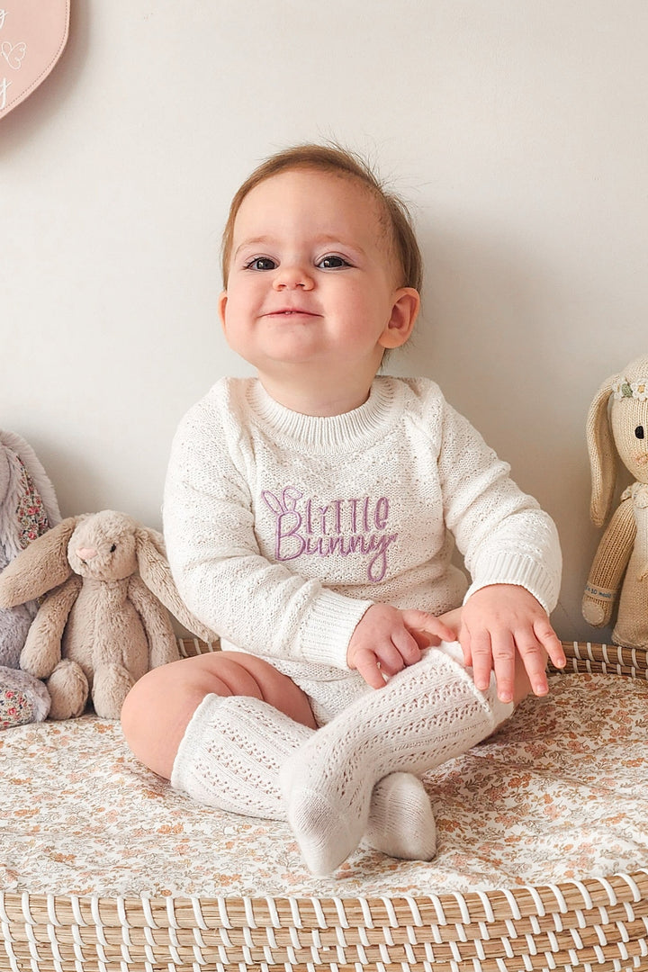 Montee Knitted Romper - Marshmallow