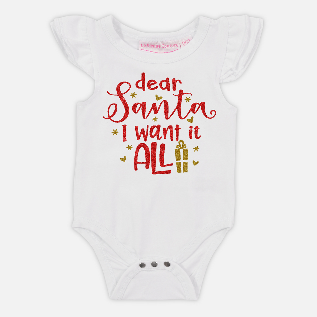 Dear Santa I want It All - Vinyl - Custom