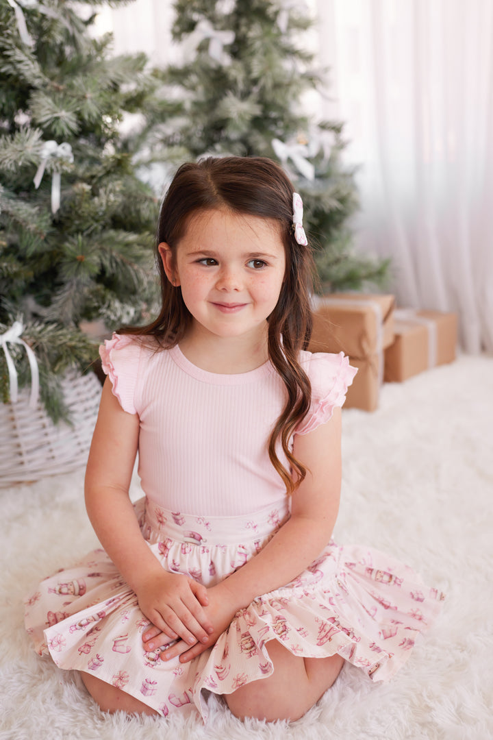 Ruffle Skirt - Pink Nutcracker