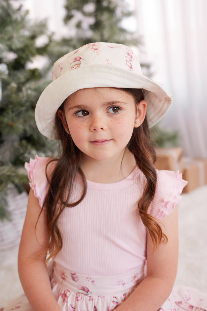Reversible Summer Hat - Pink Nutcracker