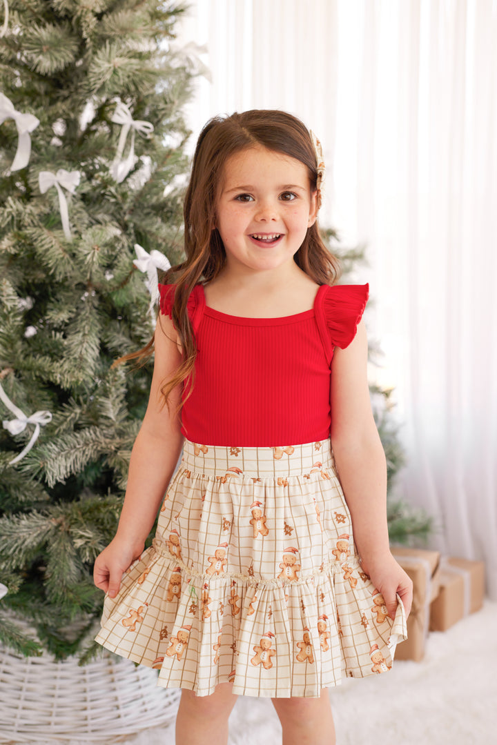 Ruffle Skirt - Jolly Little Gingerbread
