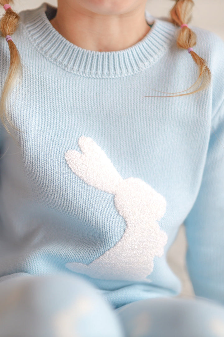 Knitted Jumper - Little Bunny Sky Blue