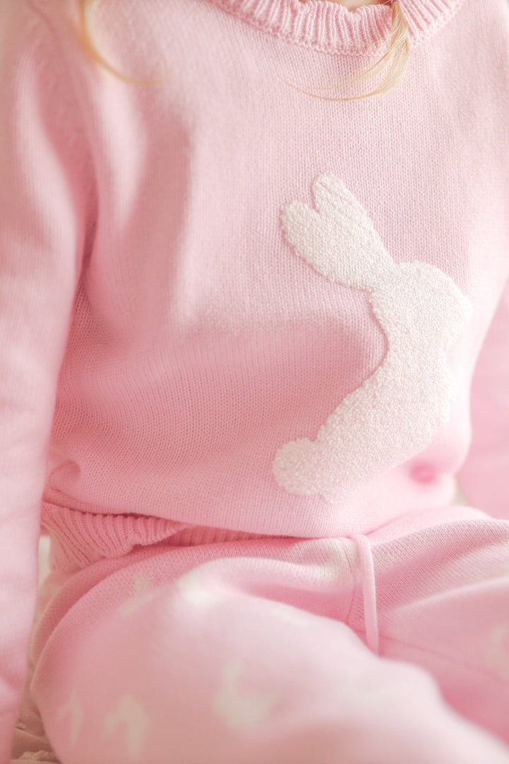 Knitted Jumper - Little Bunny Ballerina Pink