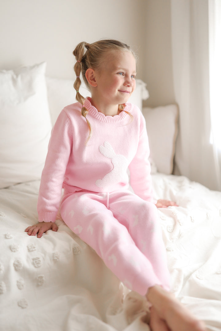 Knitted Jumper - Little Bunny Ballerina Pink