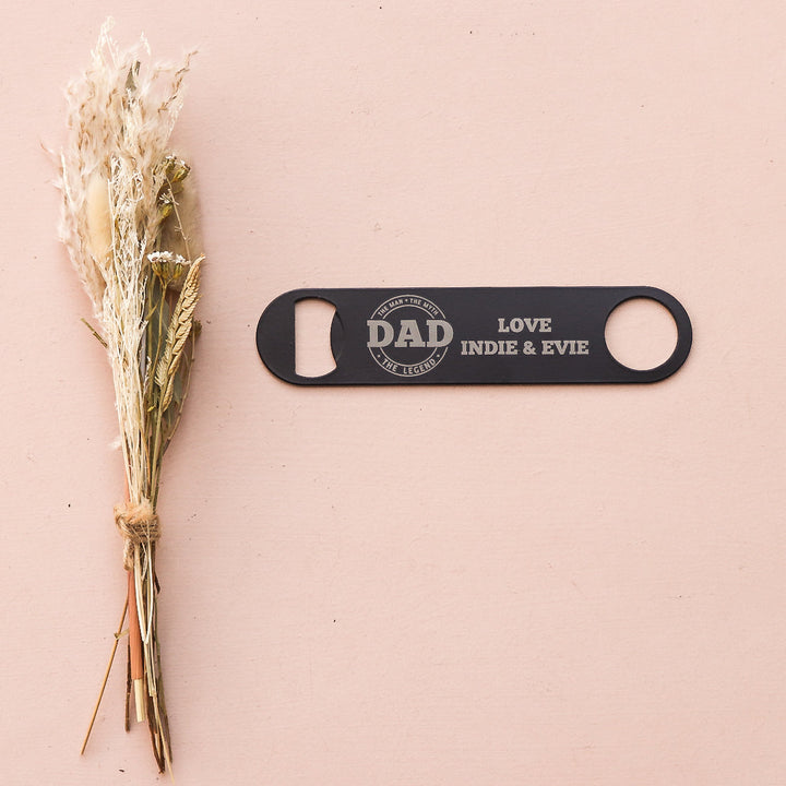 Personalised Father's Day Metal Bottle Opener